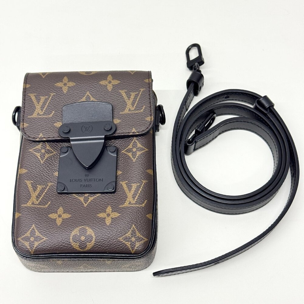 Louis Vuitton Lock Monogram Macassar Brown Vertical Wearable Wallet